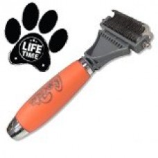[SPECIAL OFFER TODAY] Best Dematting Comb for Cats & Dogs on Amazon by GoPets ✮ Brush All Mats & Tangles w/2 Sided Professional Grooming Rake ✮Great Tool For Deshedding & Detangling Lifetime Guarantee