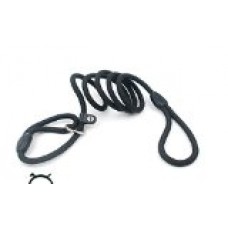 Fashion Shop Fashion Shop Nylon Rope Dog Whisperer Cesar Millan Style Slip Training Leash Lead and Collar S/M/L (L (1.0*130cm), Black)