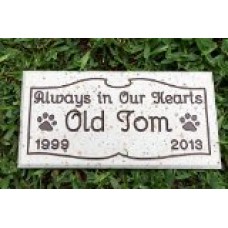 Pet Memorial Grave Stone Personalized Engraved Marker Dog Head Stone Cat Headstone
