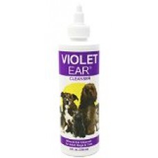 Violet Pet Ear Cleaner is a Miracle and Life Changing Product for the Treatment of Dog and Cat Ear Infections; 8 Ounce. Guaranteed Immediate Relief for Inflamed and Infected Ears After the First Flush. Antifungal, Antiseptic and Antibacterial