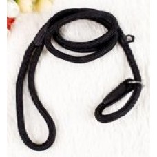 WXQ Pet Dog Nylon Rope Training Leash Slip Lead Strap Adjustable Traction Collar (Black)