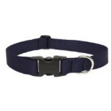 Lupine 1-Inch Black 12-20-Inch-Inch Adjustable Dog Collar for Medium and Large Dogs
