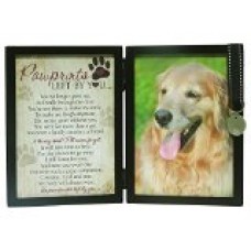 Pawprints Memorial Pet Tag Frame - Pawprints Left By You