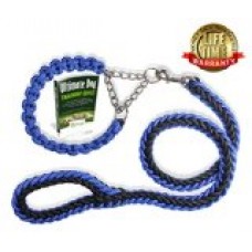 Olivery(TM) Martingale Braided Collar with Solid Hand Made Leash - Ideal for Agility Obedience Behavior Training and Everyday Walk - Free eBook - Lifetime Quality Warranty