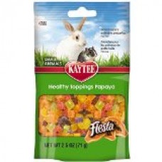 Kaytee Fiesta Healthy Treat for Small Animal, 2.5-Ounce, Papaya Toppings