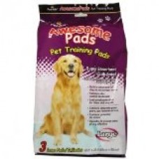 Pet-Aid Awesome Pads - Puppy Dog Training Pads Large 3 Count, Super absorbent & leak proof