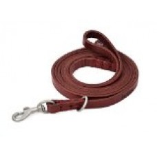 Amazon's #1 Rated Red Leather Leash for Kitty, Cats, Small Dogs, P-leash, Slip Lead, Leash and Collar in One, Canine (K9) Training Walking, Solid Hardware, For Small Puppy Dogs, Breeds, Handmade, Stitching, 5ft Long By 3/8 Inch Wide, Fashion Red, with Fre