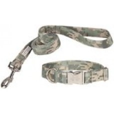 Country Brook Design® Digital Camo Premium Dog Collar & Matching Leash Set-L