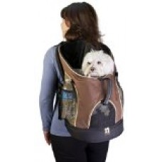 Easy Access Zippered Top and Bottom Backpack Pet Carrier with Mesh Windows