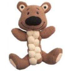 KONG Pudge Braidz Bear Dog Toy, Medium/Large