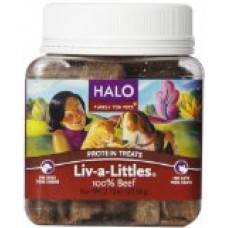 Halo Liv-a-Littles Natural Treats for Dogs and Cats, Freeze-Dried Beef Protein, 2-3/4-Ounce