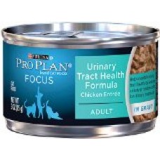 Purina Pro Plan Wet Cat Food, Focus, Adult Urinary Tract Health Formula Chicken Entrée, 3-Ounce Can, Pack of 24