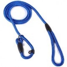 Marljohns Adjustable Nylon Dog Pet Rope Slip Training Leash Pet Collar Traction Rope(blue)