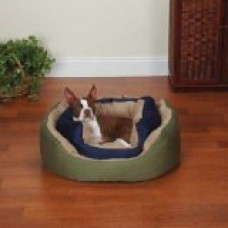 Slumber Pet Cozy Clamshell Pet Bed, Large, Navy