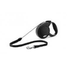 Flexi Explore Retractable Cord Dog Leash, Small, 23-Feet Long, Supports up to 26-Pound, Black