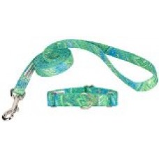 Country Brook Design® Green Paisley Martingale Collar & Leash - Small