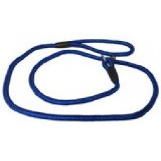 Pet Dog Adjustable Nylon Rope Slip Training Leash Pet Collar Traction Rope (Blue)