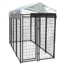 Lucky Dog 6'Hx4'Wx8'L Uptown Welded Wire Kennel