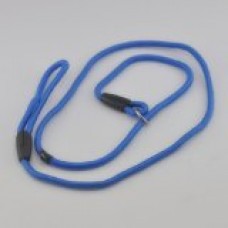 Nylon Rope Dog Whisperer Cesar Millan Style Slip Training Leash Lead and Collar (Blue, M: Diameter 1cm)